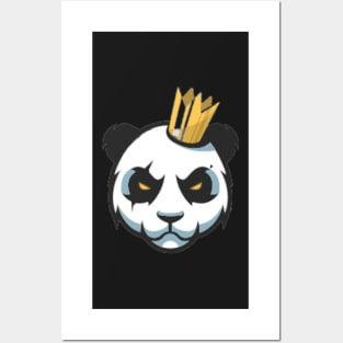 Panda king t-shirt Posters and Art